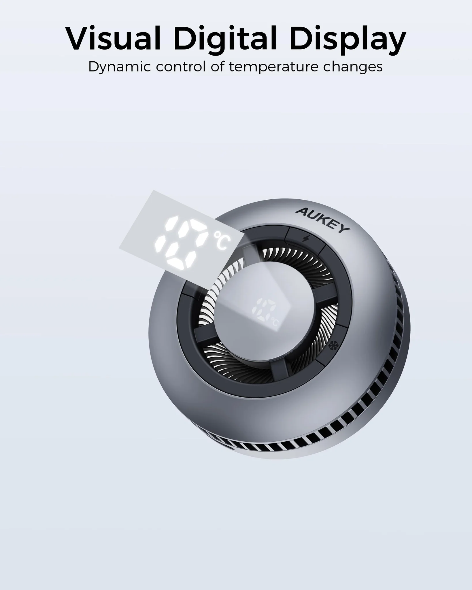  Aukey MagFusion GameFrost Qi2 Magnetic Fast Wireless Charging Active Cooling